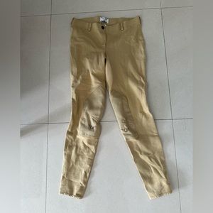 Schooling breeches, Tan, only worn a couple times. Light leather stain on back.